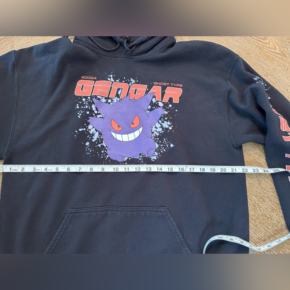 Black Gengar Ghost Type Hoodie - Pokemon - men’s small - Picture 2 of 3